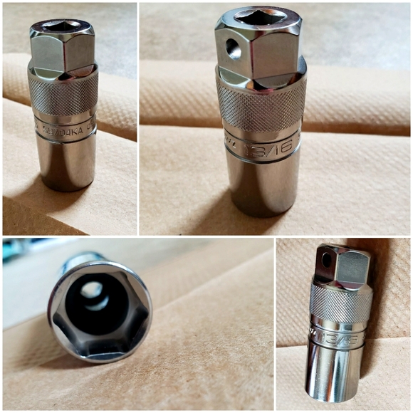Snap On 3/8" Drive 13/16" Flank Drive Spark Plug Socket - S9704KA - Picture 1 of 1
